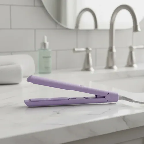 Mini Plancha De Pelo Zatys Cerámica Color Lila