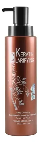 Argan Oil Keratin Clarifying Shampoo Pelo X 400ml