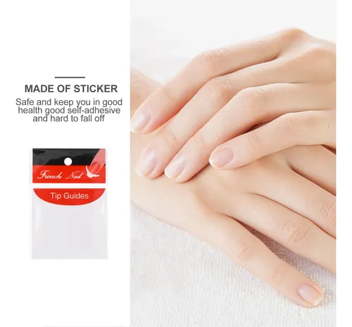 30pcs Pegatinas Adhesivas Para Uñas, Arte De Uñas, Media Lun