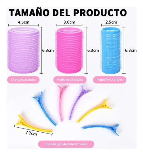 Linxu 39pzs Tubos Para Rulos De Cabello Plástico