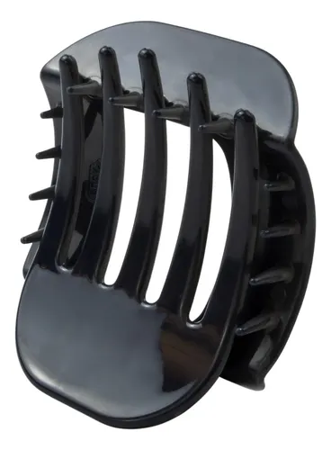 Broches De Pelo Grandes 5 Dientes Cuadrados Pack X 12 Color Azul Oscuro