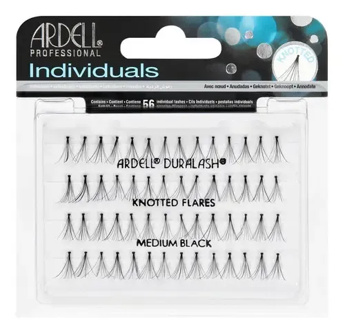 Pestañas Postizas Individuales Ardell Knotted Medium x56