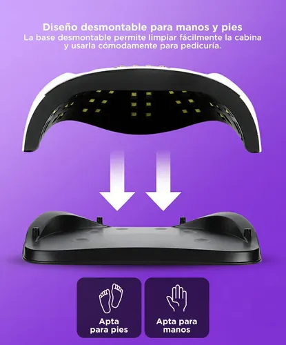 Cabina De Uñas Gadnic 168w Gadnic Lámpara Led Uv Semi Gel