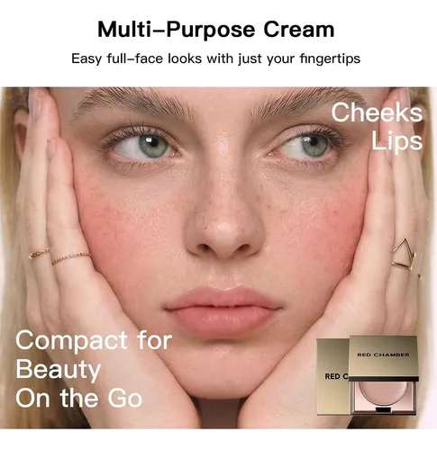 Red Chamber Haelyn Rubor Crema 2 En 1, Compacto Con Espejo