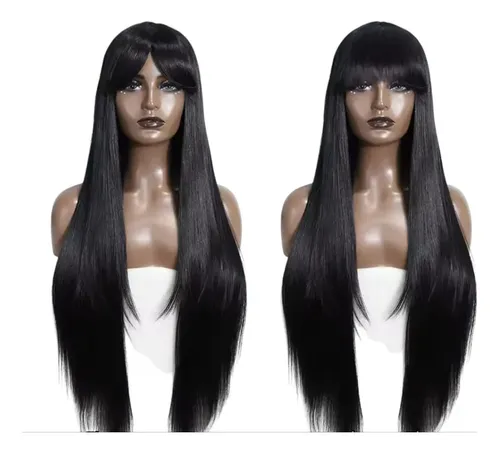 Peluca Hisan Tendencia Negra Bellisima Lacio Perfecto