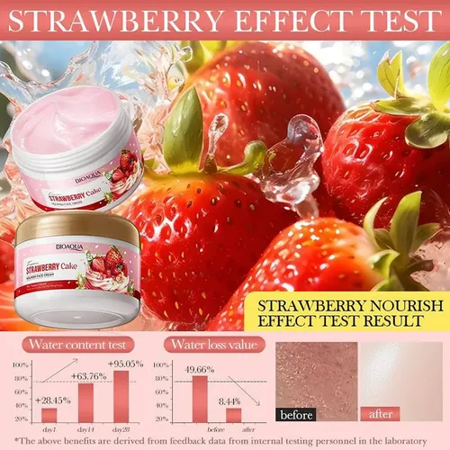 Crema Facial Strawberry Cake Bioaqua Momento De Aplicación Día/noche Tipo De Piel Todo Tipo De Piel