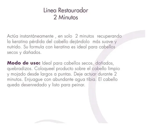 Restaurador 2 Minutos Con Keratina X 350 Ml – Bonmetique