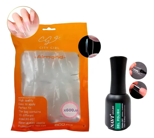 Kit Tips Soft Gel City Girl, Kapping Base Gel Navi, Premium