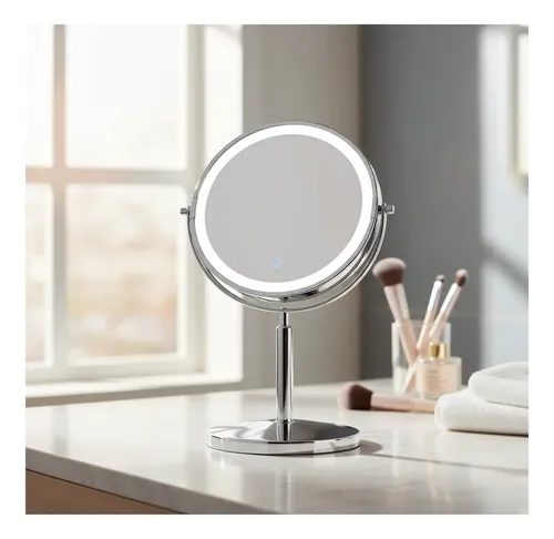 Espejo Generic 1x/5x 360° Led Cálida 48 Cm