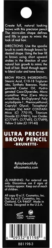 Lápiz De Cejas Ultra Preciso E.l.f. Castaño 9.07 G