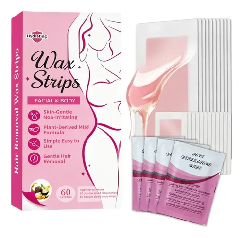 Kit De Depilación Con Cera Para Mujeres Para Rostro, Cejas Y