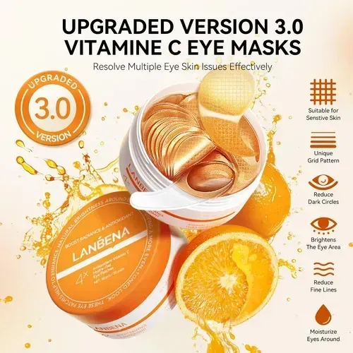 Lanbena Parche Ojera Con Antioxidante Y Vitamina C X4 Todo Tipo De Piel