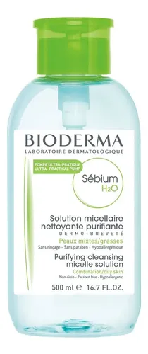 Bioderma Sebium H2o Solución Micelar Limpiadora Desmaquilla