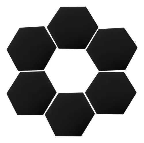 12 Piezas De Espejo De Pared Acrílico En Forma Hexagonal