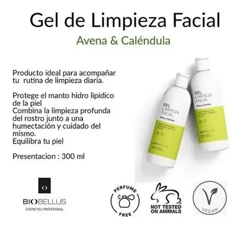 Gel De Limpieza Avena Y Calendula Biobellus 300ml