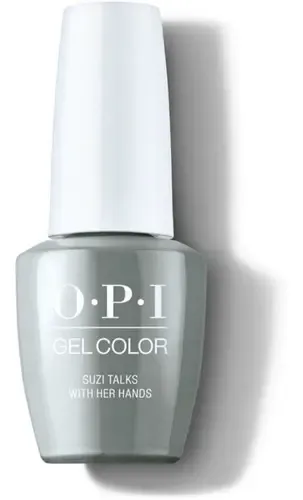 Esmalte OPI Gel Suzi Talks With Her Hands de 15 mL en Tono Gris Oscuro