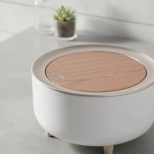 Portacosmeticos Organizador Multiuso Moderno Tapa Madera