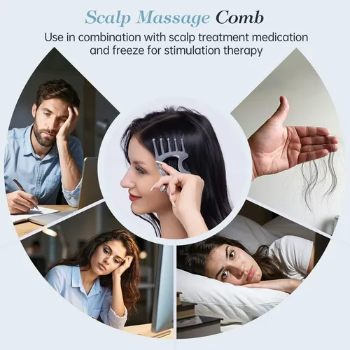 Herramienta De Masaje Para Cuero Cabelludo Gua Sha Anpode, A