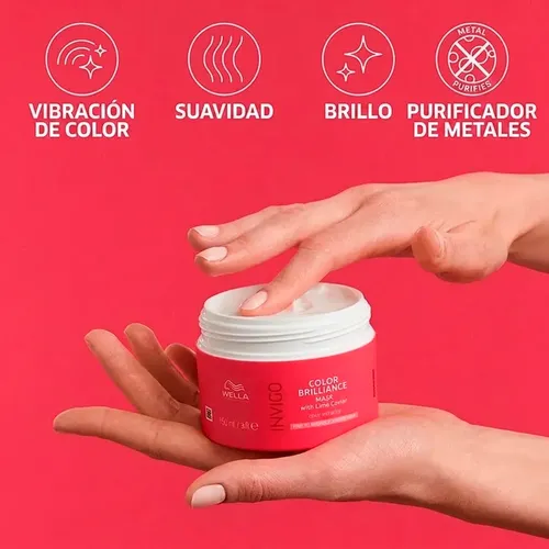 Máscara Capilar Wella Invigo Brilliance Brillo 500ml