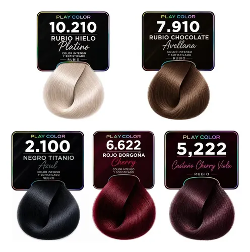 Tintura Playcolor 60grs X 100 Unidades A Eleccion