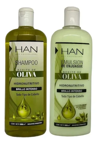 Shampoo + Acondicionador Aceite De Oliva Han 500ml