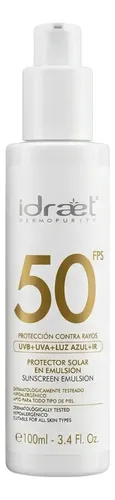 Protector Solar Facial Emulsion 50fps Idraet Sunscreen 100ml