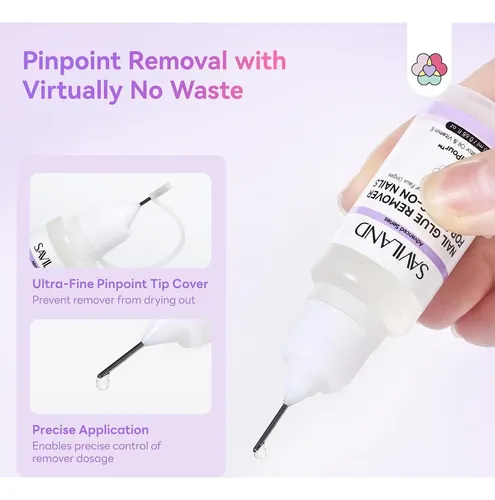 Removedor De Pegamento Para Uñas Preciso Saviland 20 Ml