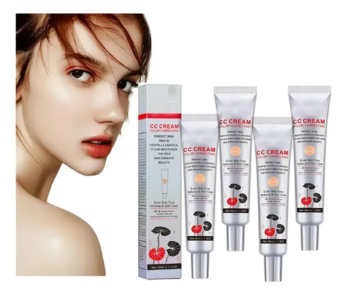 4×crema Cc Que Cambia Color Coreana,2 En 1 Para El Cuidado