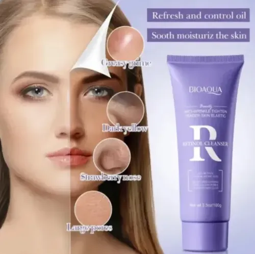 Limpiador Facial Retinol Bioaqua Anti-arrugas 100g Jabon Gel