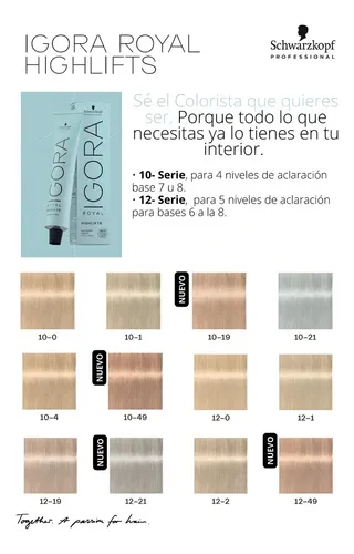 Tintura Igora Royal Highlifts Super Aclarantes Schwarzkopf