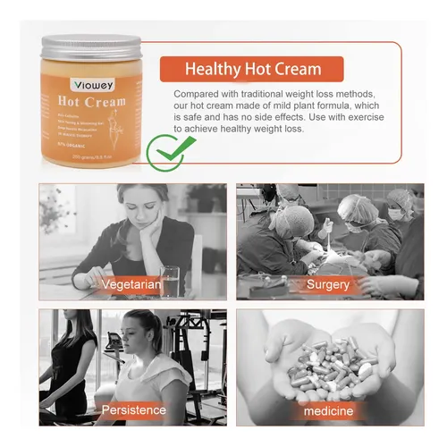 Hot Cream, Fat Burning Cream For Tummy, Abdomen, Belly,