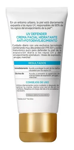 Crema Antiarugas Loreal Uv Defender Hidratacion Intensa Fp50