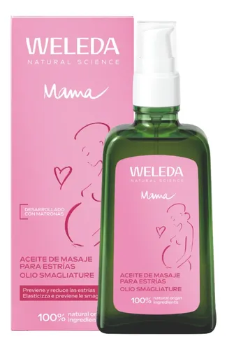 Aceite Para Masajes Para Estrias Weleda 100 Ml Apto Veganos