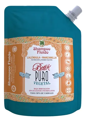 Shampoo Fluido Sachet Caléndula Manzanilla 380ml Boti-k
