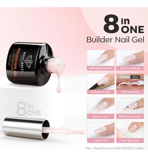 Gel Constructor Modelones Base Coat 2 Unidades 20ml Brillo
