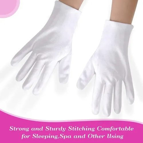 Guantes Algodón Blancos Xl Para Manos Secas Y Spa