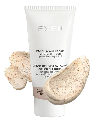 Crema De Limpieza Facial Grano Fino Pulidora Exel 50 Ml Tipo de piel Todo tipo de piel