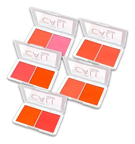 Paleta Rubor Duo Pink 21 Cali Blush Nude Cruelty Free