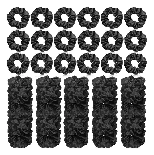 Cintas De Satén De Seda Scrunchies Giegxin, 80 Piezas, Para