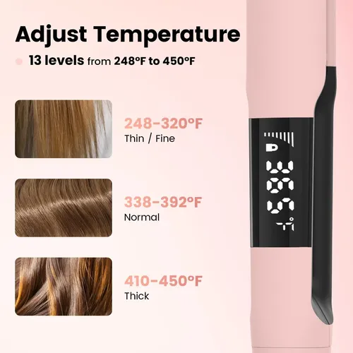 Plancha Para Cabello Y Rizador Pritech De Titanio