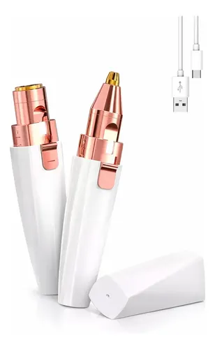 Depilador Facial Vello Corporal Luz Recargable 2 En 1 Mujer