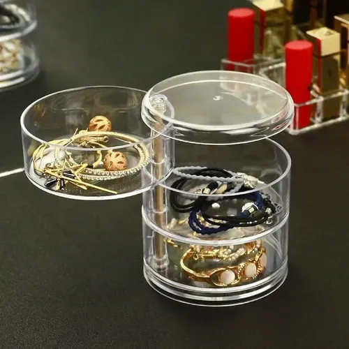 Organizador Maquillaje Acrílico Giratorio Cosméticos Make Up