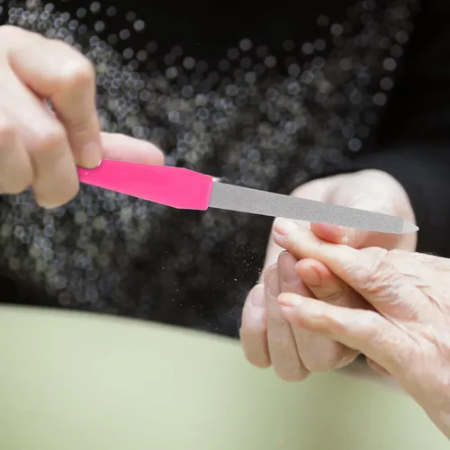 Lima De Uñas De Acero Inoxidable, 10 Unidades