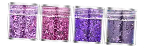 4 Piezas De Decoración De Manicura En De Estrella Púrpura