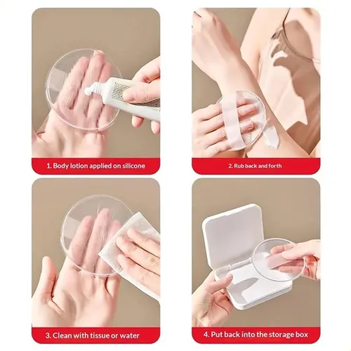 Esponja Silicona Maquillaje No Absorbe Polvo Transparente