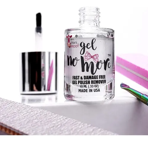 Gel Exfoliante De Uñas Sin Acetona Mini Mani Moo 0.3 Fl Oz