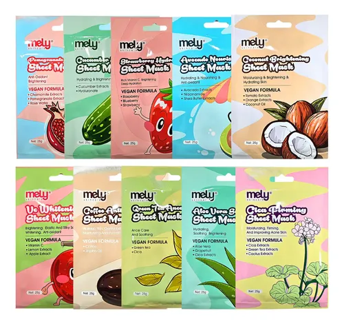 Mascarillas Faciales X9 Hidratante Y Nutritiva Skincare Mask Tipo De Piel Todo Tipo De Piel