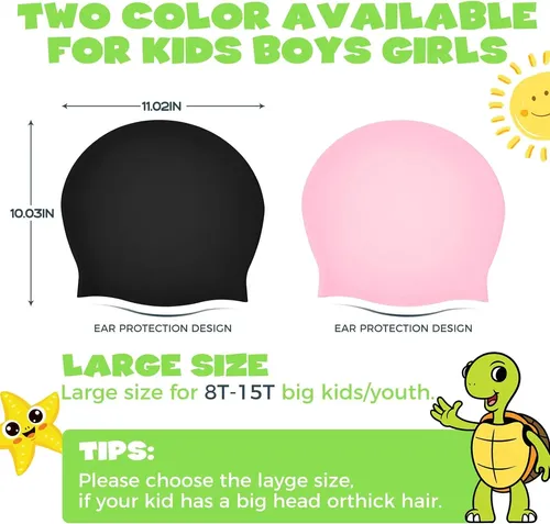 Gorro De Baño Extra Grande Para Niños – Gorro De Baño Par…