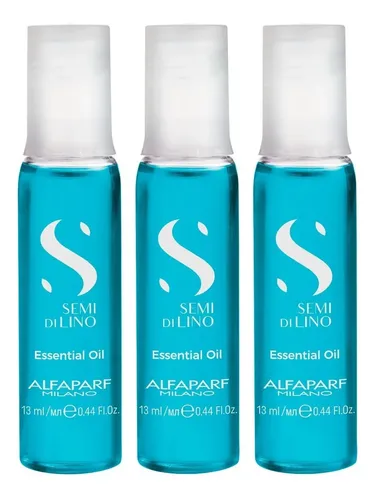 Kit 3 Ampollas Alfaparf Azules Semi Di Lino Brillo Nutrición