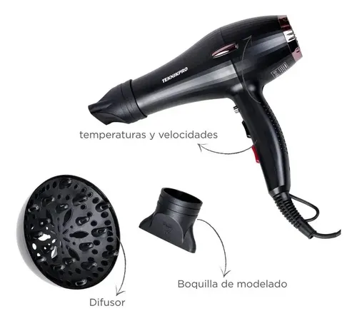 Secador De Pelo Profesional Golden Touch 3900 Teknikpro